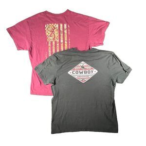 Browning + Cowboy Hardware Mens L Bundle Short Sleeve Graphic T-Shirts